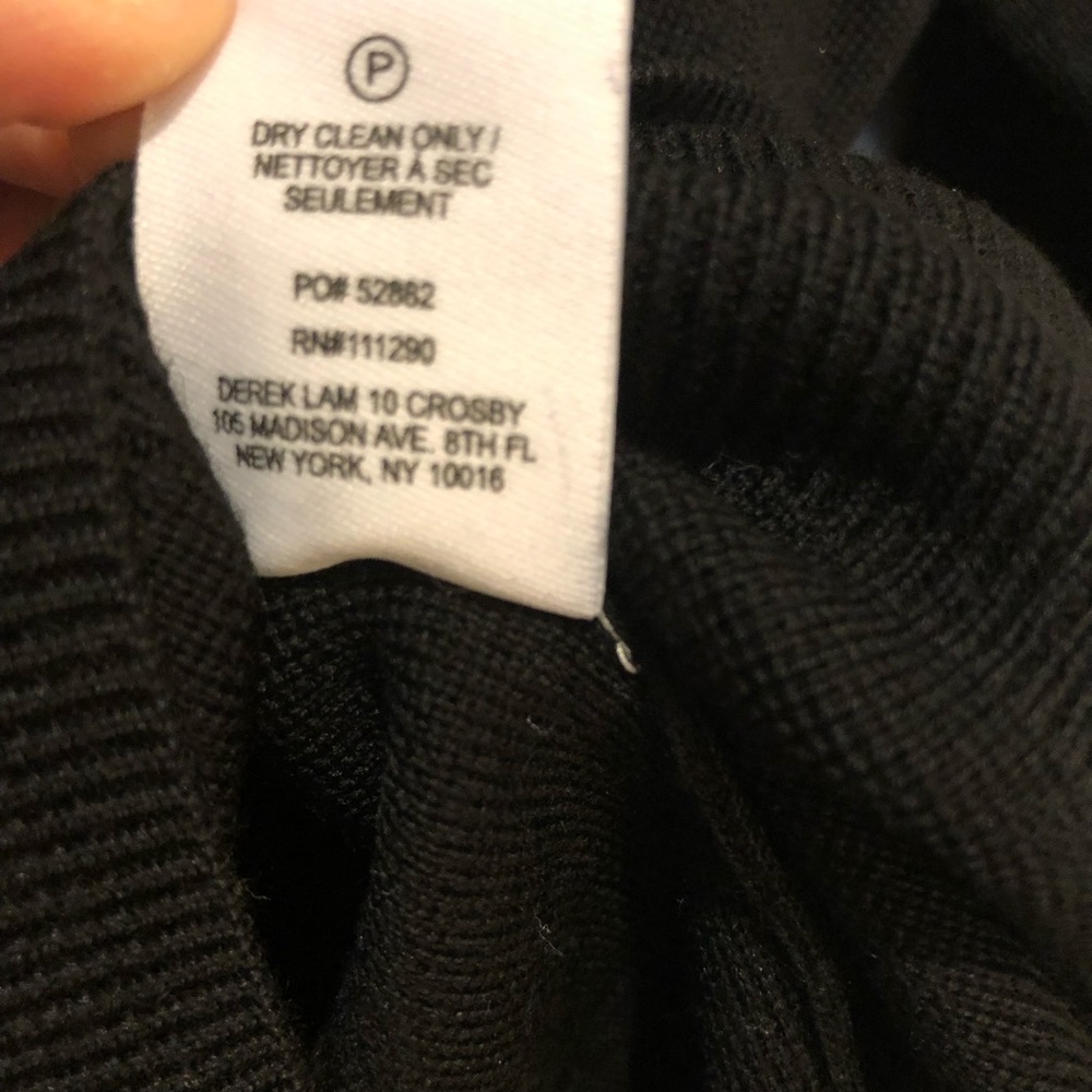 Derek Lam 10 Crosby Black Ruffle Sleeve Sweater - Picture 8 of 8